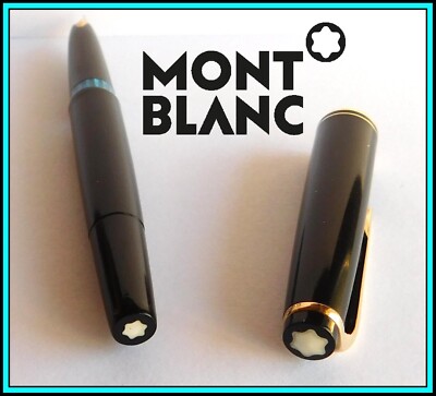 MONTBLANC No. 22 FOUNTAIN PEN Piston - 1960's - 14k Gold Medium