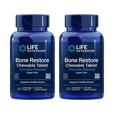 Life Extension Bone Restore Calcium, Vitamin D3, Plus Magnesium, Zinc & Boron 60