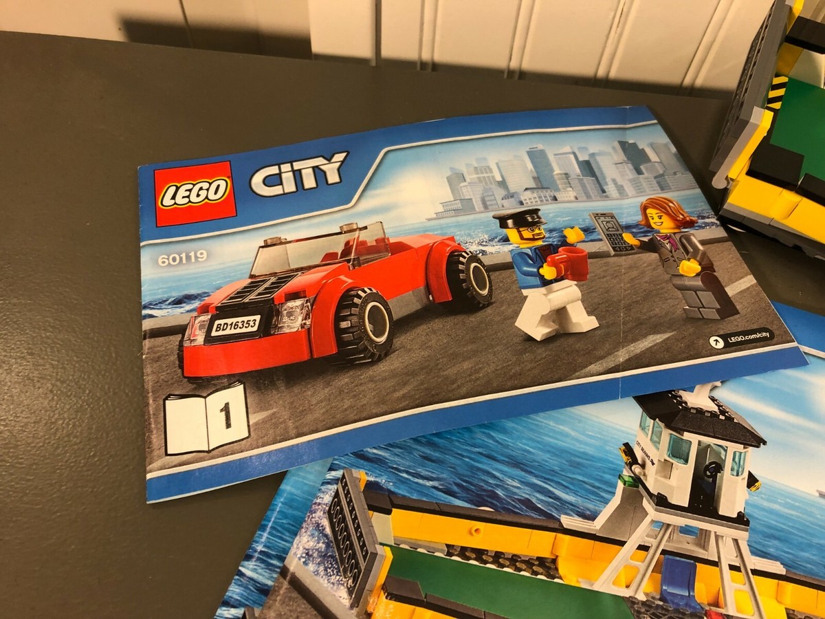 Lego City Ferry Transport Boat #60119 100% Complete w/Instructions 