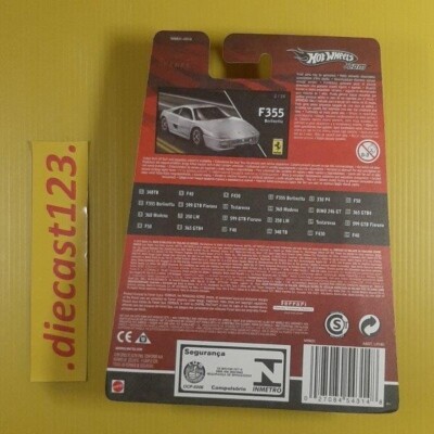 Hot Wheels FERRARI RACER F355 BERLINETTA White #2/24 Rare