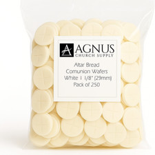 1 1/8'' (29mm) People's Breads pack of 250, Holy Communion Host Wafers