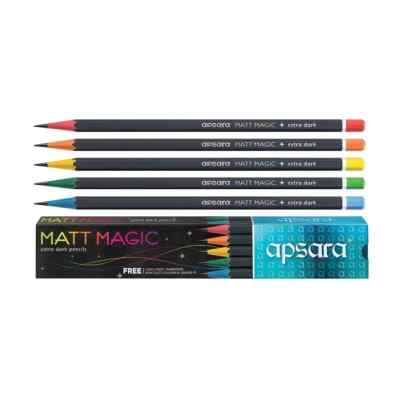 Apsara Matt Magic extra dunkle Bleistifte Anspitzer & Radierer - kostenloser ...