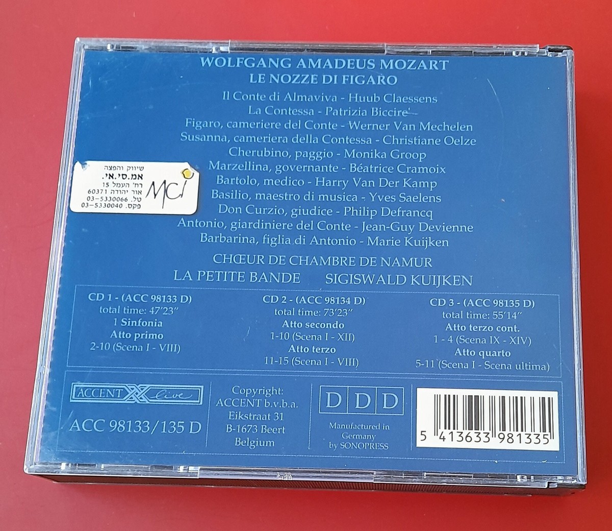 【中古】 Le Nozze Di Figaro: S.kuijken / Lapetite Bande Oelze Biccire Groop 中古】 Le Nozze Di Figaro: S.kuijken / Lapetite Bande Oelze