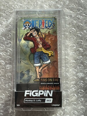 FIGPINS Monkey D Luffy PINS ON FIRE Exclusive One Piece LE2000 GLITTER Variante