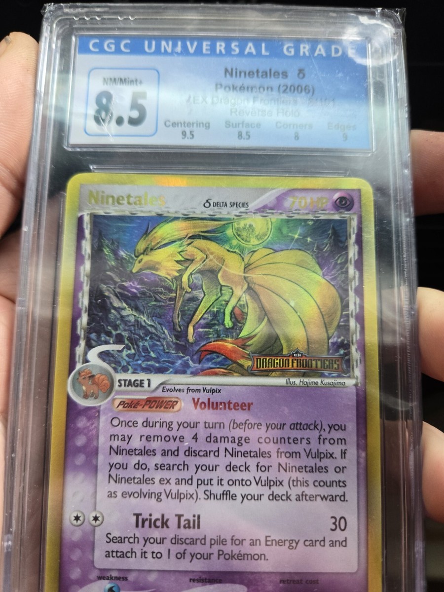 Ninetales 8/101 EX Dragon Frontiers Reverse Holo Rare Ninetales 8/101 EX Dragon Frontiers Reverse Holo Rare
