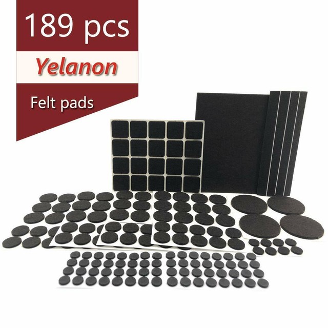 Yelanon Furniture Pads Felt Feet 189 Piece Premium Pack Non Slip Yelanon Furniture Pads Felt Feet 189
