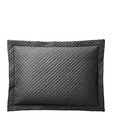 RALPH LAUREN $185 Quilted Sateen Argyle Luxury King Sham 20" X 36" Graphite