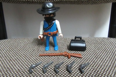 Playmobil Western Oeste Bandido Ladron Pistolas Maletin 3383  (COMPLETO)