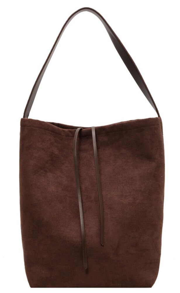 Bags for Women Vegan Leather Handbag Suede Bags Bucket Shoulder Bag Purse Tote