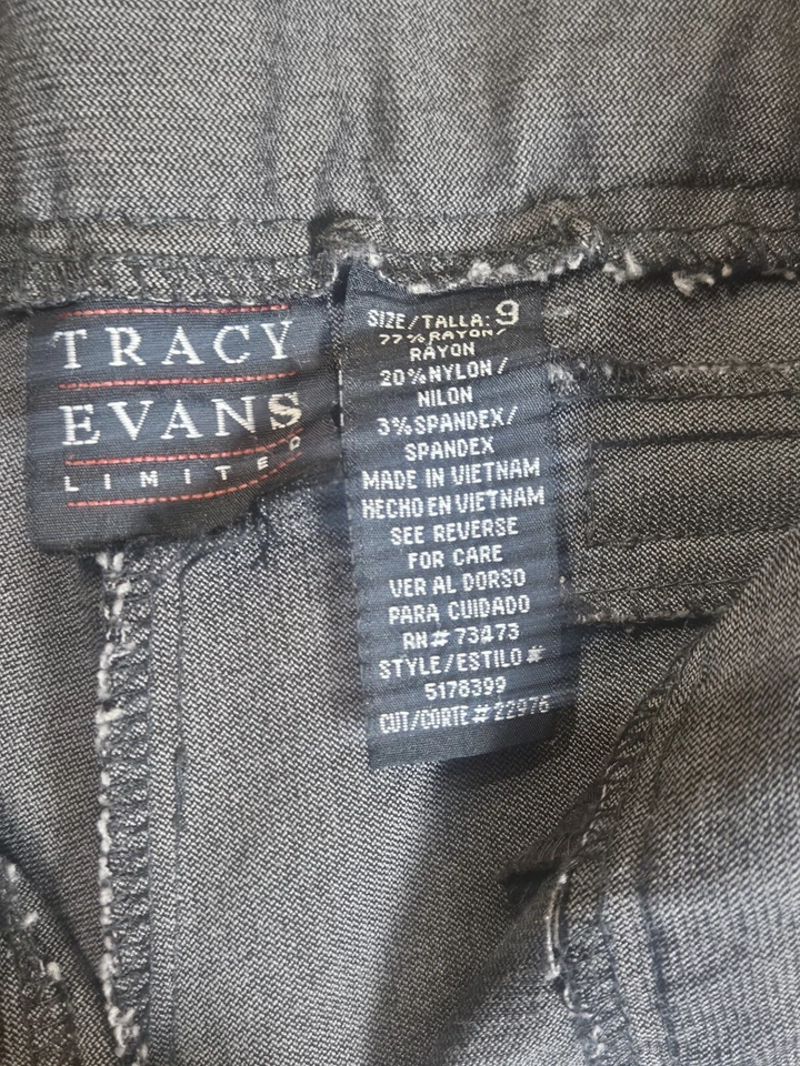 Pantalones de vestir Tracy Evans para mujer talla 9 marrón bolsillos sintéticos minimalista ropa profesional Foto 3 de 4