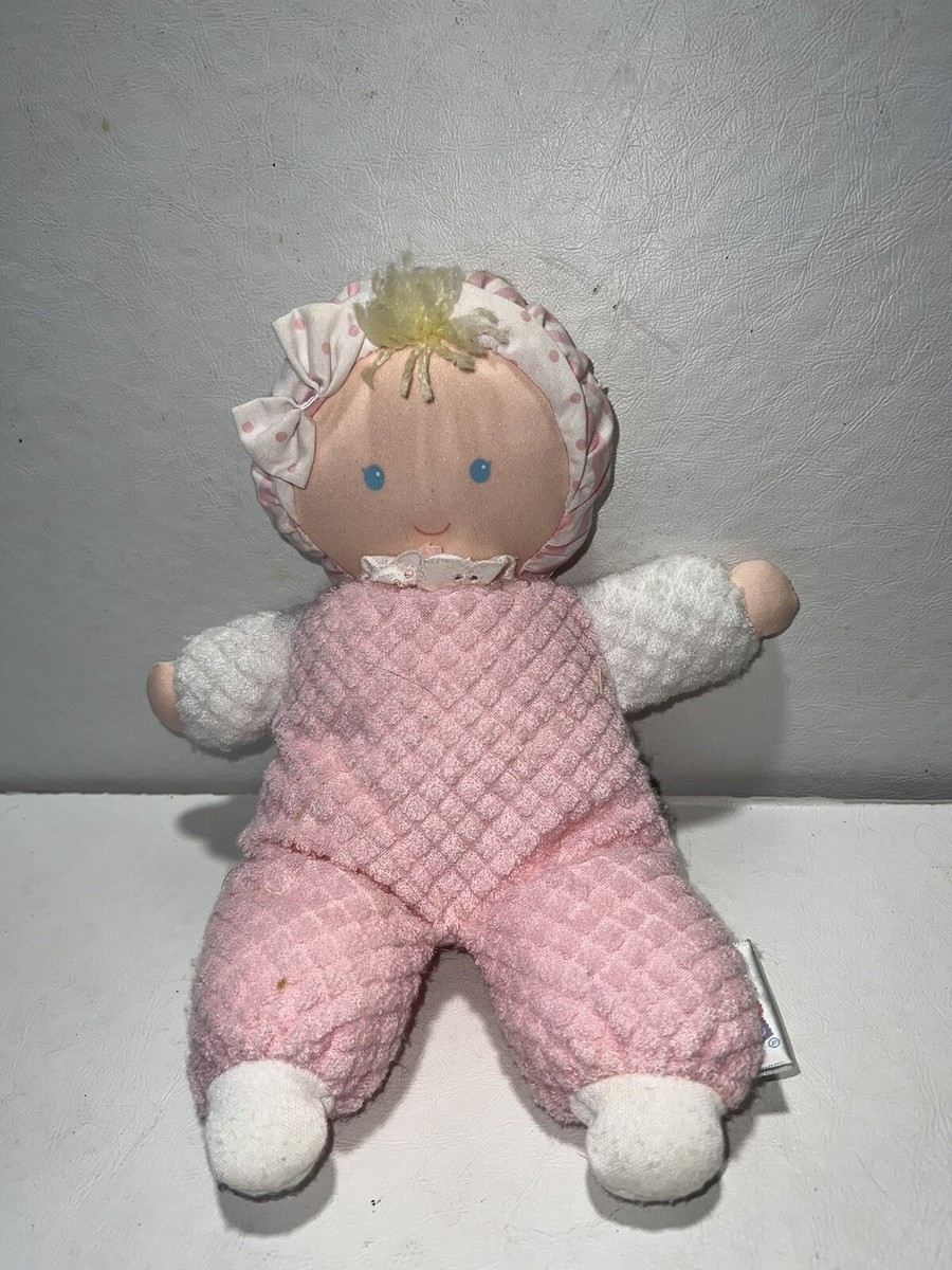 Vintage Eden Pink Eden Terry Cloth Doll Vintage EDEN Pink Plush - Main Image