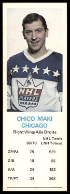 1970-71 Dad's Cookies Chico Maki Chicago Blackhawks NR-MINT SET BREAK!