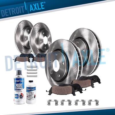Front and Rear Rotors Brake Pads for 2006-2010 Ford Explorer Mercury Mountaineer