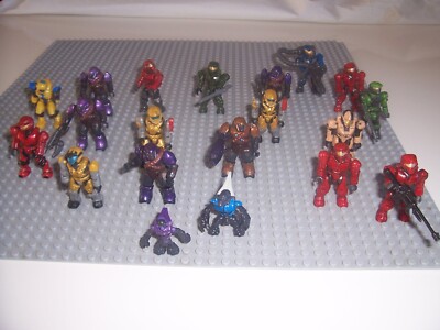 HALO Mega Bloks Figuren Konvolut Spartaner, Marines, Bruts, Grunts Elites /RAR/NEUWERTIG