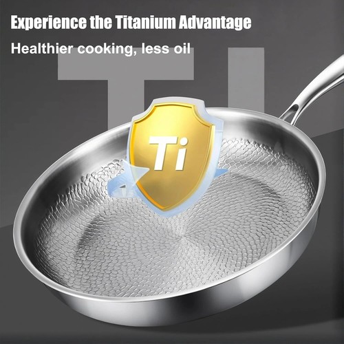 Titanium Hammered Pan Pro, 2025 Ultra-Durable Scratch-Resistant Non Stick Pan - Picture 2 of 10