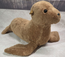 Large 30" Sea Lion Seal Aurora Plush Stuffed Animal Super Flopsie Marine Ocean