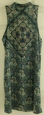 American Eagle Paisley Halter Keyhole Back Dress Sz Small