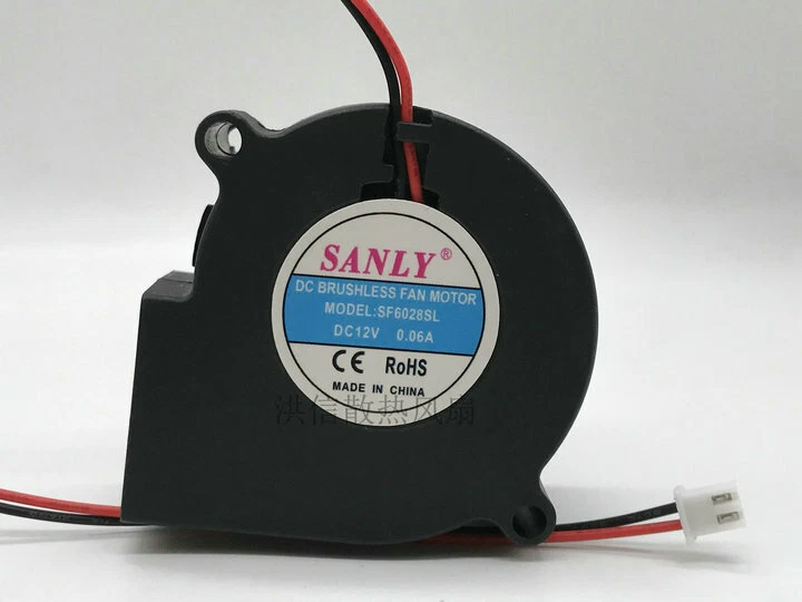 SANLY SF6028SL DC12V 0.06A 2-wire humidifier mute cooling fan blower | eBay