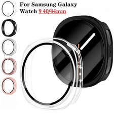 Tempered Glass Case For Samsung Galaxy Watch 8 9 40/44mm Hard PC Bumper Cover