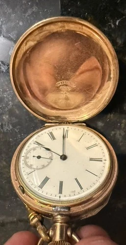 Antique American Keystone Star Waltham Gold Filled Pocket Watch Hunting Case