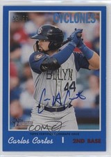 2019 Heritage Minor League Edition Real One Blue 59/99 Carlos Cortes Auto fl4