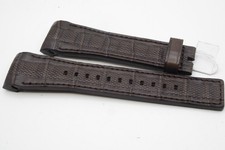 Zenith brown croco leather strap 23mm
