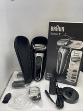 Open Box Braun Series 7 7032cs Wet & Dry Flex Electric Men Shaver Kit Silver