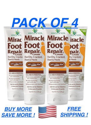 #ad #ad Miracle Foot Repair Cream 8 oz Paraben Free PACK OF 4 $44.97