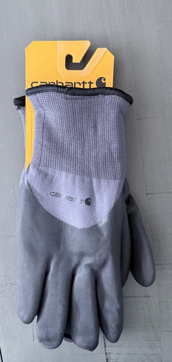 Carhartt Men's Thermal Lined Full Coverage Nitrile Grip Gloves Size Large  NEW