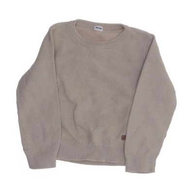 Zeeman, Strickpullover, Größe: 98/104, Beige, Einfarbig, Musterstrick #U79