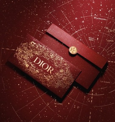CHRISTIAN DIOR CHINESE LUNAR NEW YEAR 2023 SET OF 6 LUCKY RED MONEY ENVELOPE BOX