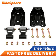 Rear Leaf Spring Hanger Bracket Shackle Kit For Chevy Silverado Gmc Sierra Rear Leaf Spring Hanger Bracket Shackle Kit For Chevy Silverado Gmc Sierra