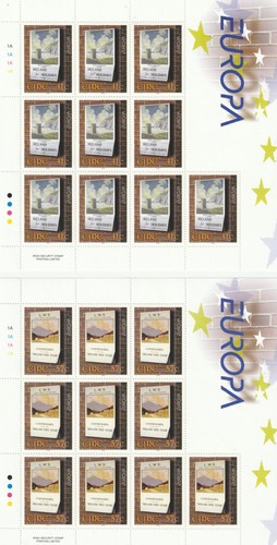 EIRE/IRELAND EUROPA CEPT STAMPS 2 FULL SHEETS 2003 MNH - 第 1/1 張圖片