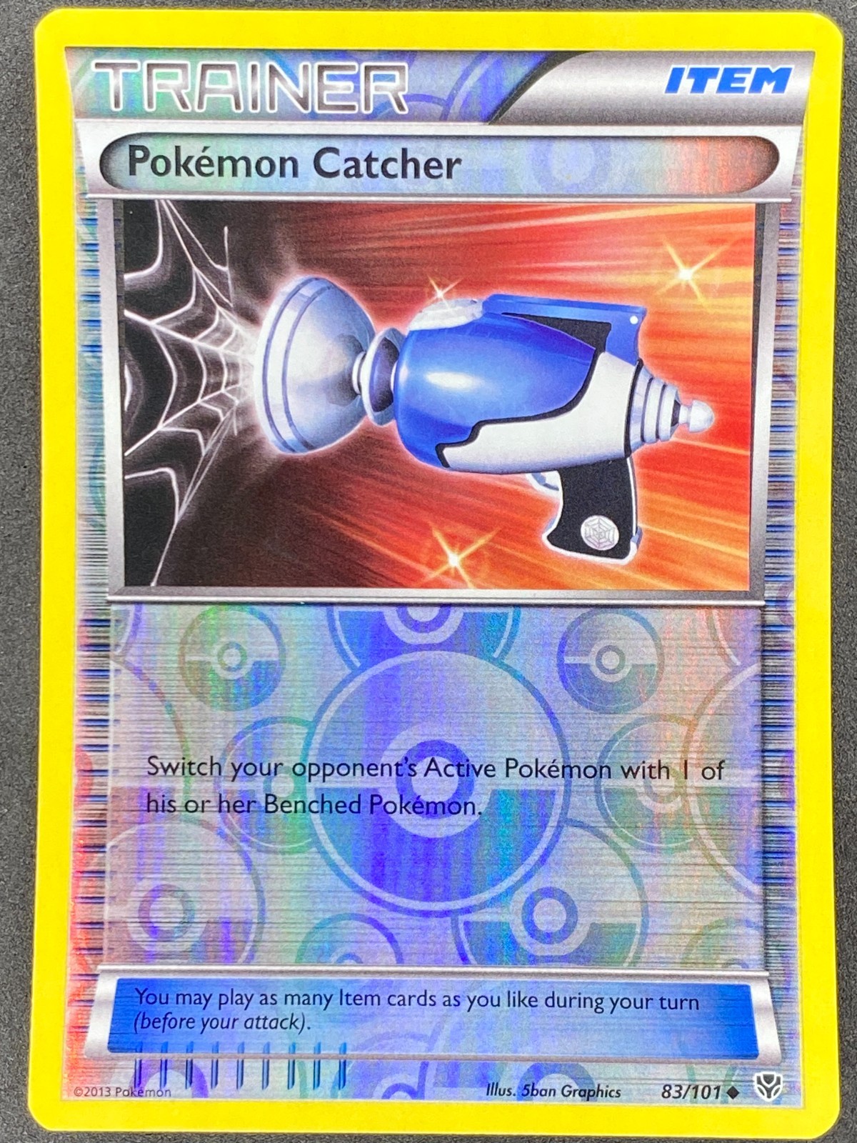 Pokémon Pokémon Catcher Reverse Holo 83/101 PLB Plasma Blast NM
