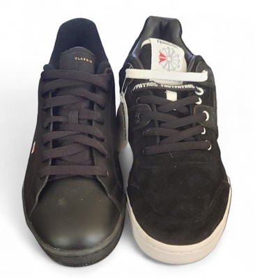 LEFT Reebok Workout Low Plus x Footpatrol & RIGHT Reebok Classic NPC II, Sz 9.5