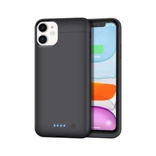 iPhone 12 Pro Max - Battery Case Cover Black  7000 mAh 