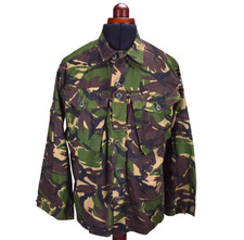 British Army Camo Military Woodland DPM Shirt 170/96 M Short Zip