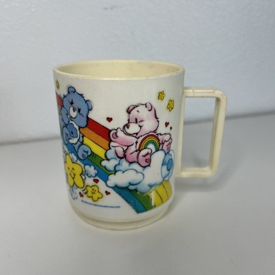 Vintage 1983 American Greetings Deka Care Bear 10 oz Plastic Mug