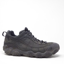 Oboz Mens Firebrand II Hiking Shoes Black Nubuck Leather 10.5
