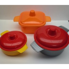 Plastic Kitchen Pretend Play Pans with Lids