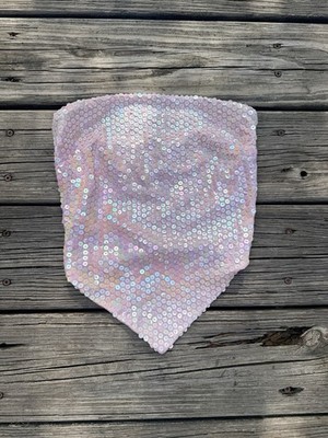 Vintage 70s 80s Jeanette Kastenberg Bergdorf Goodman Disco Sequin Top