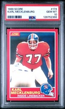 1989 Score #174 Karl Mecklenburg PSA 10 Denver Broncos