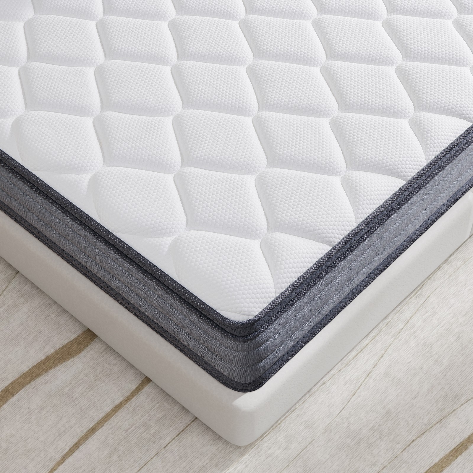 10" 12" Hybrid Mattress Pocket Spring Medium Feel Twin Txl Full Queen King Size