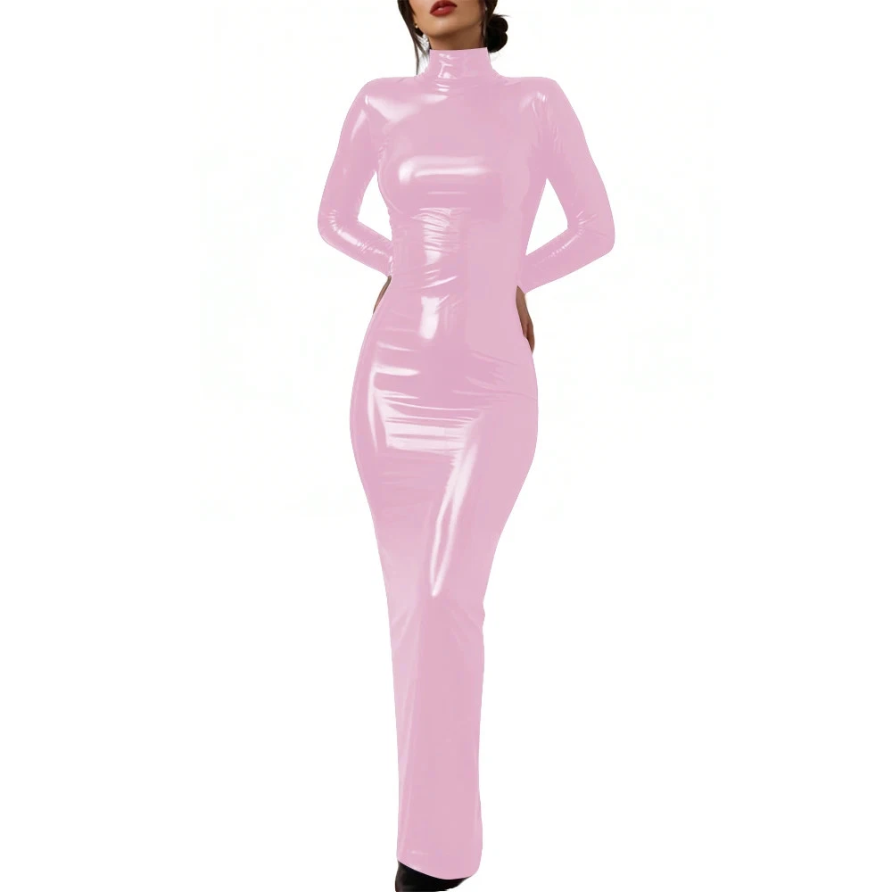 neon pink pvc dress pvc dress pink