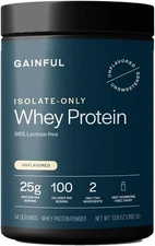 Gainful Whey Protein Isolate 13.8 oz (Exp 02/27) 14 Servings, Unflavored