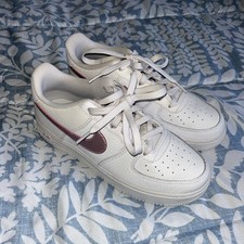 Nike Air Force 1 GS White Pink Glaze; Size 5Y CT3938 104