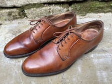 FINE BROWN LEATHER  CHURCH’S OXLEY DERBY SHOES SIZE 9.5 F GOOD CONDITION 