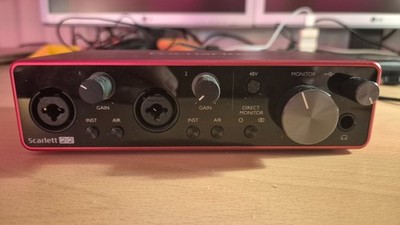 Focusrite Scarlett 2i2 3rd Gen USB Audio Interface   voll funktionsfähig