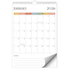 Beautiful 2026 Wall Calendar - Runs from January 2026 until July 2027 - Multi