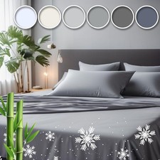 Cooling Bedsheet Set - Queen Size, 75 Viscose Derived from Bamboo, 25 Modal...